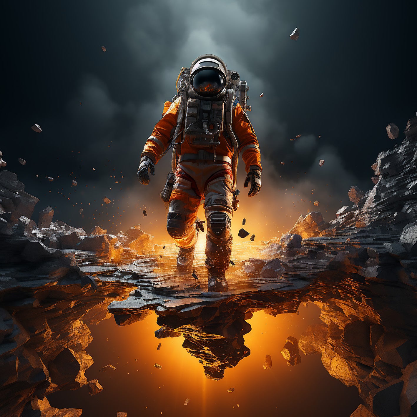 Astronaut-01 Art-Print