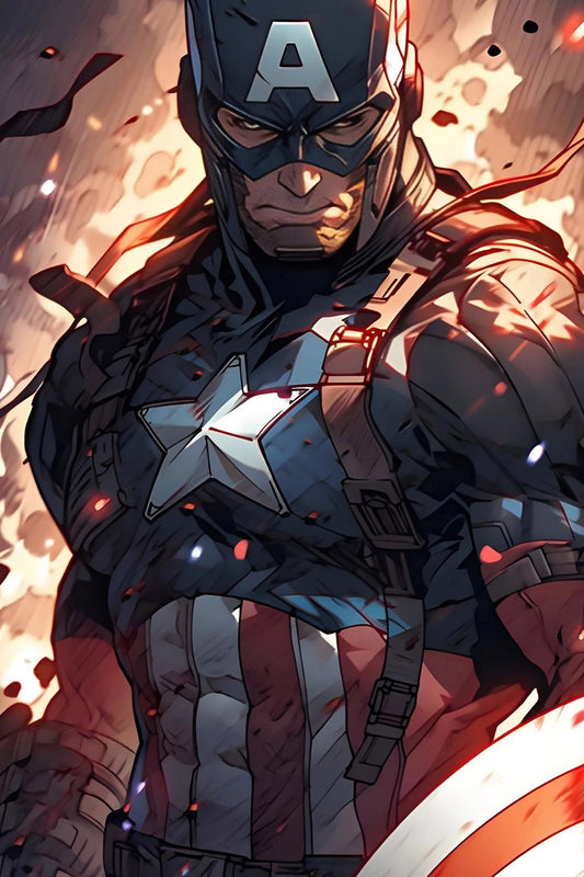 Captian America Art-Print