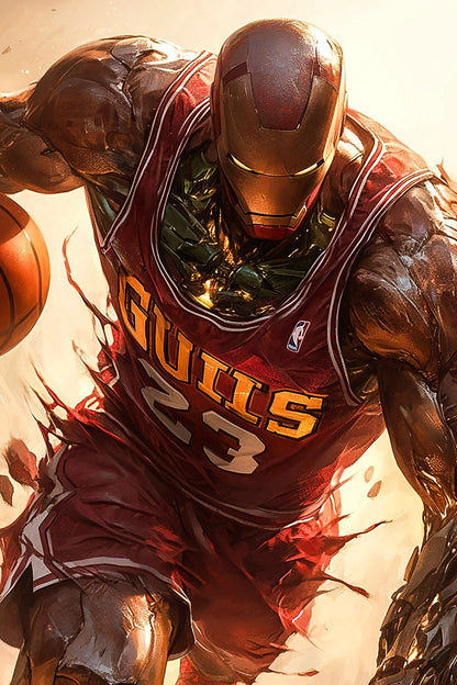 Ironman Basketball-V1 Art-Print