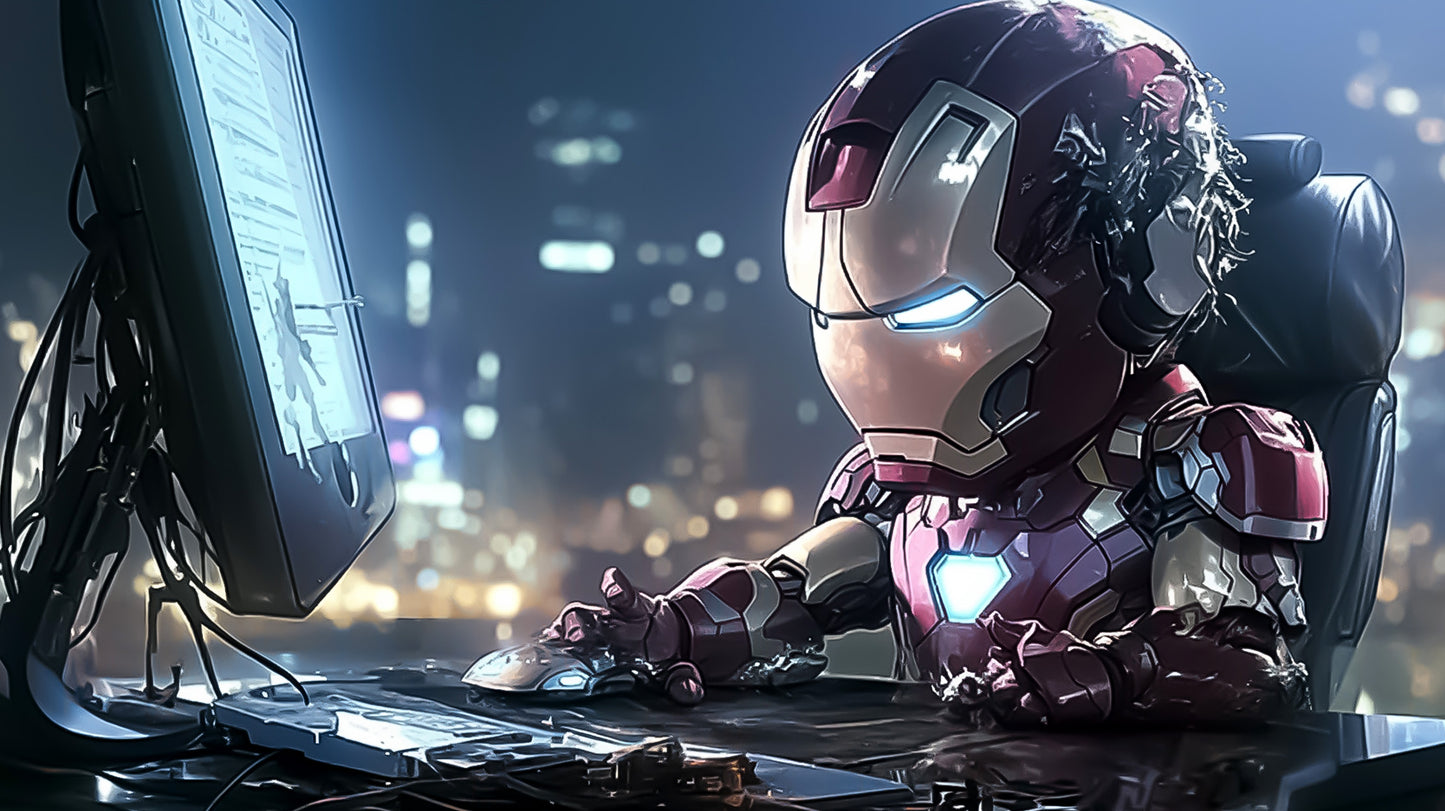 Ironman-Chibi-V1 Art-Print