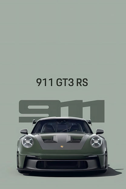 Porsche-911 GT3 RS Art-Print