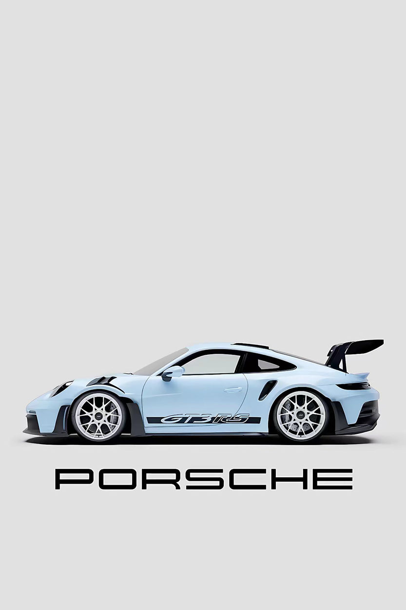 Porsche-911 GT3 RS Blue Art-Print