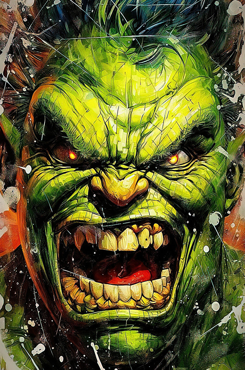 Incredible-Hulk Art-Print