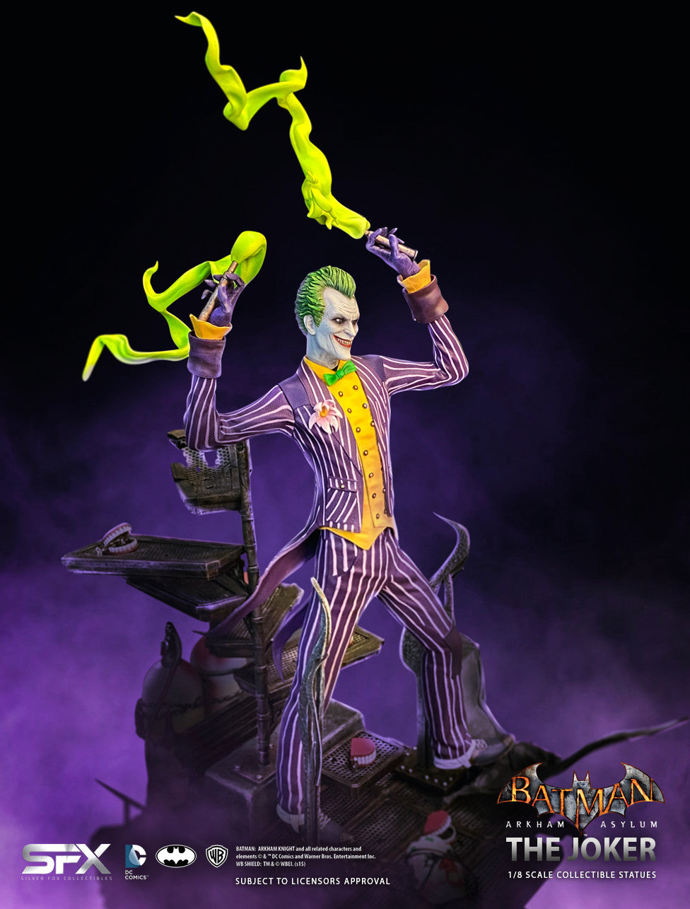 The Joker Arkham Asylum 1:8 Scale Statue - sfxcollectibles